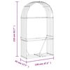 vidaXL Поставка за дърва, дървесен вид, 120x45x210 см, стомана