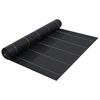 vidaXL Мрежа за мулчиране, матово черна, 2x50 м, PP