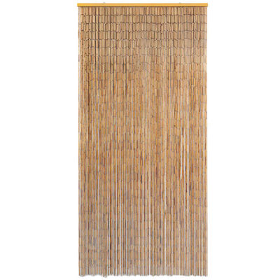 vidaXL Завеса за врата против насекоми, бамбук, 100x220 cм