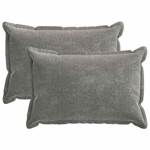 vidaXL Калъфка за възглавница 2 pcs HOUTEN Тъмносиво 50 x 70 cm