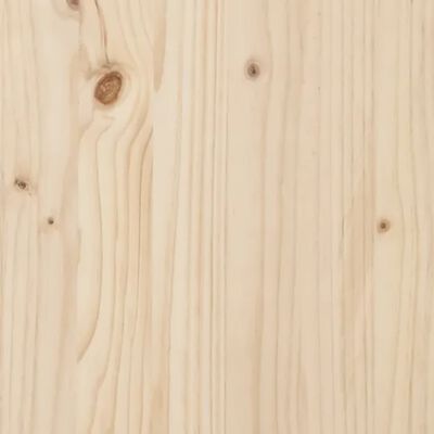 vidaXL Разтегателна кушетка, 2x(100x200) см, борово дърво масив