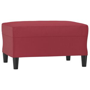 vidaXL Табуретка, виненочервена, 70x55x41 см, изкуствена кожа