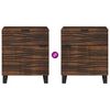 vidaXL Нощен шкаф Орех 50 x 33 x 60 см Масивна акациева дървесина