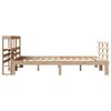 vidaXL Рамка за легло с табла, 120x190 см, борово дърво масив