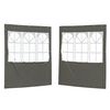 vidaXL Стена на палатка за парти 2 pcs 200 x 195 см Антрацит