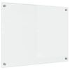 vidaXL Кухненски гръб Прозрачен 80 x 60 cm закалено стъкло