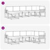 vidaXL Комплект дивани за открито 7 pcs Натурален и Антрацит