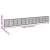 vidaXL Габионна кошница с покритие, 1200x50x150 см, поцинковано желязо