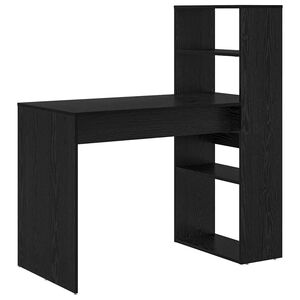 vidaXL Бюро Черния дъб Инженерна дървесина 113 x 54 x 120 см