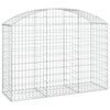 vidaXL Дъговидна габионна кошница 150x50x100/120 см поцинковано желязо