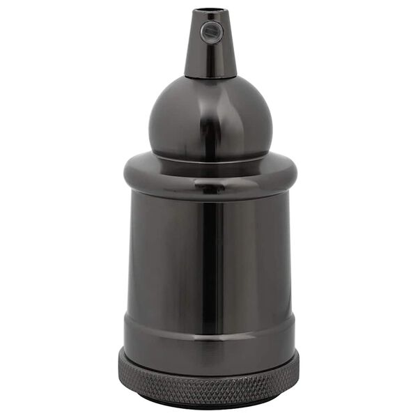 vidaXL Лампи 2 бр. лъскави черни E27