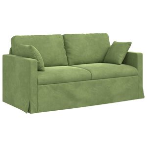 vidaXL Диван Светло зелено 158 x 78 x 80 см Кадифе