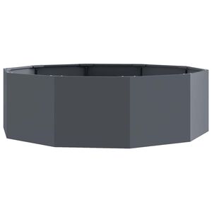 vidaXL Кашпа Антрацит 120 x 120 x 35 см Стомана