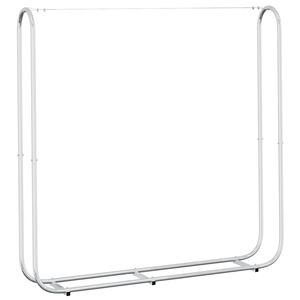vidaXL Стойка за дърва за огрев 150x25x150 cm Поцинкована стомана
