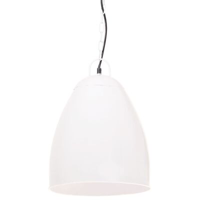 vidaXL Индустриална пенделна лампа 25 W бяла кръгла 32 см E27