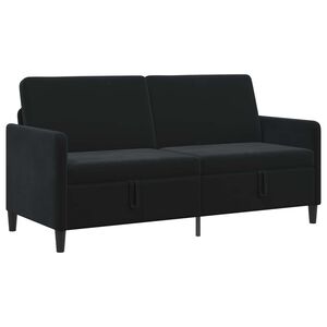 vidaXL Диван с storage Черно 172 x 78 x 87 см Полиестер