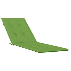 vidaXL Възглавница за стол шезлонг меланж зелена (75+105) x 50 x 4 см плат