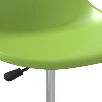 vidaXL Въртящи се трапезни столове, 4 бр, зелени, PP