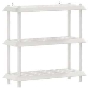 vidaXL Рафтово единица 3 нива 100 x 40 x 96 см ПП Бяло