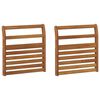 vidaXL Подлакътник 2 pcs Натурално 58,5 x 8 x 60 см