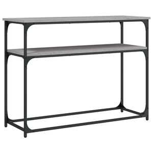 vidaXL Конзолна маса, сив сонома, 100x35,5x75 см, инженерно дърво