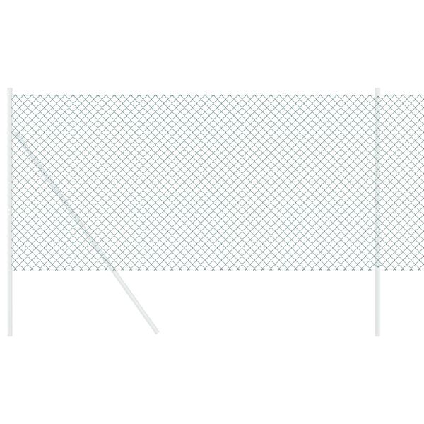 vidaXL Оградa от мрежа Зелен 10 x 0,6 м Стомана