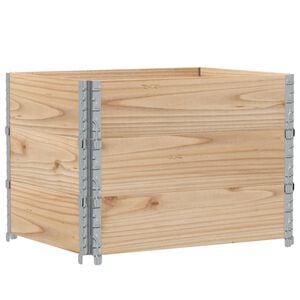vidaXL Палетни страници, 3 бр, 80x60 см, борова дървесина масив