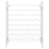 vidaXL Стойка за вино за 48 бутилки, бяла, метал
