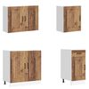 vidaXL Комплект кухненски шкафове от 7 части Kalmar, инженерно дърво