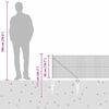vidaXL Оградa с колчета Сив 0.5 x 100 м Стомана