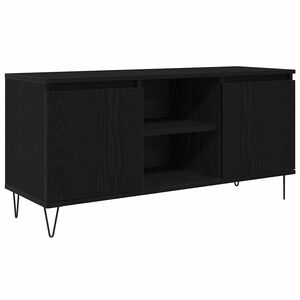 vidaXL ТВ шкаф 104 x 35 x 50 см Черния дъб Инженерна дървесина
