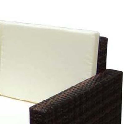 vidaXL Градински комплект с възглавници, 2 части, кафяв полиратан