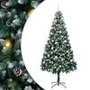 vidaXL С изкуствено коледно дърво с 300 LED светодиода Зелен 210 cm