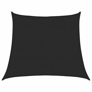 vidaXL Sunshade Sail 160 g/m&sup2; Trapezium Black 4/5x4 m HDPE - Untranslated