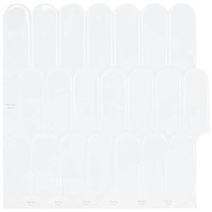 vidaXL Плочка с перо 20 pcs Бяло 30 x 30 cm Полиуретан и PET