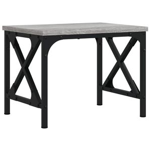 vidaXL Стойка за принтер, сив сонома, 40x30x31 см, инженерно дърво