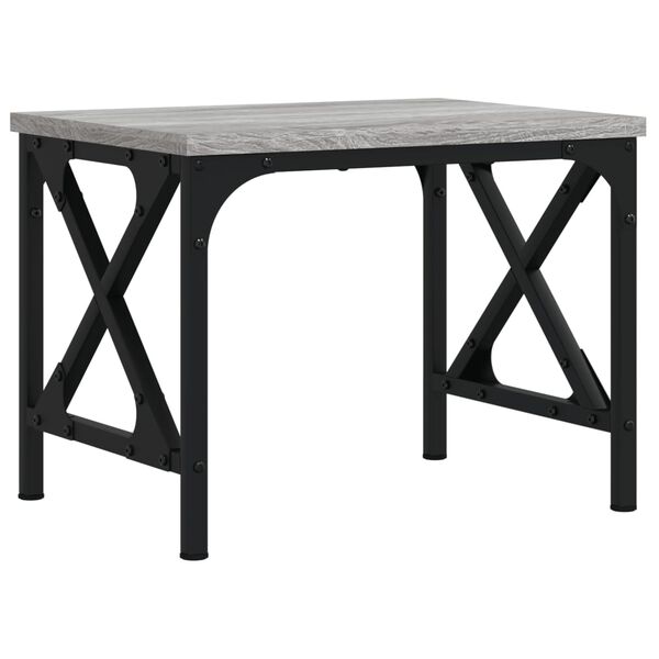 vidaXL Стойка за принтер, сив сонома, 40x30x31 см, инженерно дърво