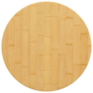 vidaXL Плот за маса &Oslash;30x1,5 см бамбук