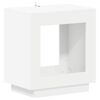 vidaXL Странична маса Бяло 60 x 40 x 65 см Инженерна дървесина
