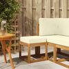 vidaXL Външна табуретка Солидно акациево дърво Естествен