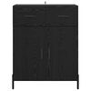 vidaXL Служебен шкаф Черния дъб 69,5 x 34 x 90 см Инженерно дърво