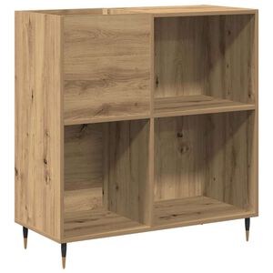 vidaXL Шкаф за грамофонни плочи дъб артизан 85 x 38 x 89 см