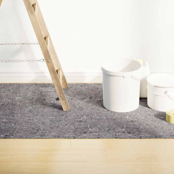 vidaXL Неплъзгаща се поларна материя за художници 25 м 220 g/m&sup2;