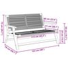vidaXL Градинска мебел Бежово 78 x 122 x 73 см