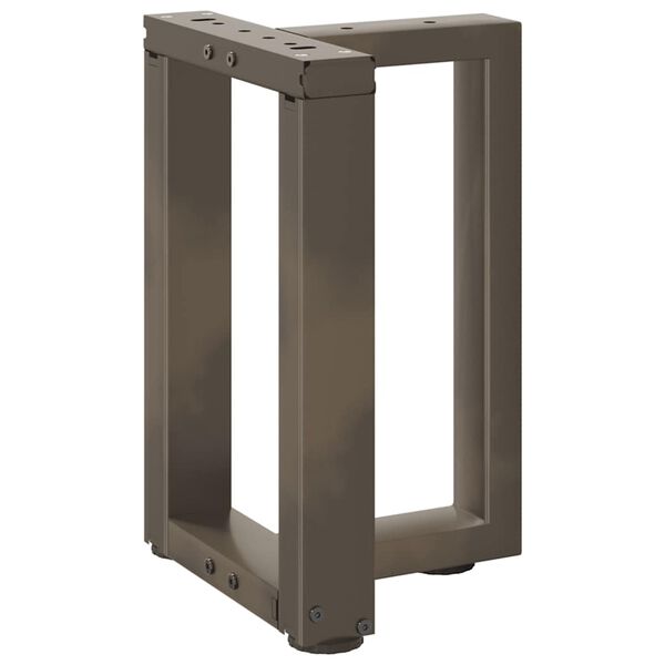 vidaXL Крака за масичка за кафе, Т-образни, 2 бр., черни, 38x25x(42-43) см, стомана