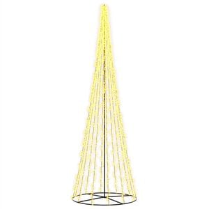 vidaXL LED Коледна Елха 485 см 3000 LED светодиода Топло бяло Стомана