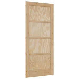 vidaXL Вътрешна врата 86 x 198,5 см Шперплат Натурално