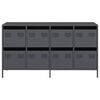 vidaXL Бюфет, антрацит, 135x39x73,5 см, студеновалцувана стомана