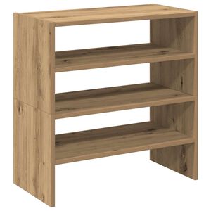 vidaXL Поставки за обувки, 2 бр, стифируеми, дъб артизан, 60x30x30,5см