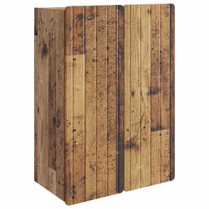 vidaXL Стенно шкафче Старо дърво 66 x 34,5 x 92 см Инженерна дървесина
